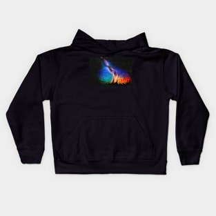 Abstract space surreal scifi Kids Hoodie